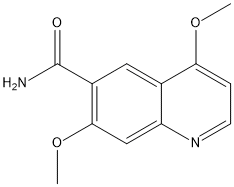 4,7-Dimethoxyquinoline-6-carboxamide 化学構造式