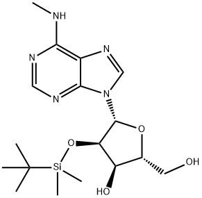 2'-O-(tert-butyldimethylsilyl)-N6-methyladenosine Struktur