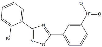 3-(2-Bromophenyl)-5-(3-nitrophenyl)-1,2,4-oxadiazole Struktur