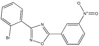 3-(2-Bromophenyl)-5-(3-nitrophenyl)-1,2,4-oxadiazole 结构式