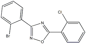 3-(2-Bromophenyl)-5-(2-chlorophenyl)-1,2,4-oxadiazole Structure