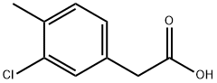 2-(3-chloro-4-methylphenyl)acetic acid 化学構造式