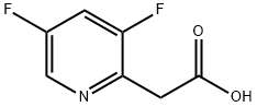 2-(3,5-difluoropyridin-2-yl)acetic acid Structure