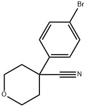 4-(4-bromophenyl)tetrahydro-2H-Pyran-4-carbonitrile Structure