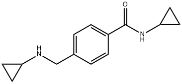 N-cyclopropyl-4-[(cyclopropylamino)methyl]benzamide 结构式