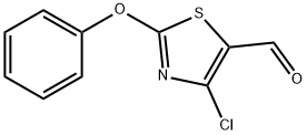 4-CHLORO-2-PHENOXY-1,3-THIAZOLE-5-CARBALDEHYDE 结构式