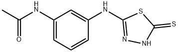 N-{3-[(5-sulfanyl-1,3,4-thiadiazol-2-yl)amino]phenyl}acetamide Structure