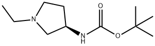 (R)-tert-Butyl 1-ethylpyrrolidin-3-ylcarbamate Structure