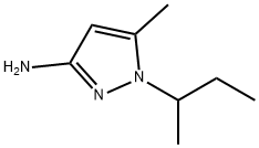 1H-Pyrazol-3-amine,  5-methyl-1-(1-methylpropyl)- Struktur