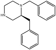 (S)-1,2-dibenzylpiperazine Structure