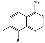 7,8-difluoroquinazolin-4-amine,1009036-31-0,结构式