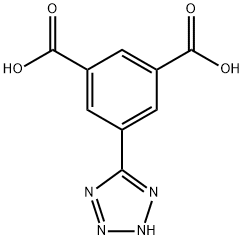 1,3-Benzenedicarboxylic acid, 5-(2H-tetrazol-5-yl)- Structure
