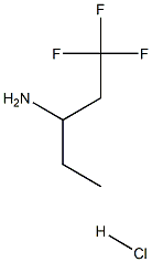 1,1,1-trifluoropentan-3-amine hydrochloride Structure