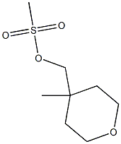 (4-METHYLOXAN-4-YL)METHYL METHANESULFONATE 结构式