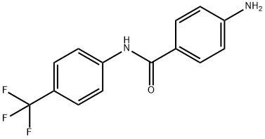 4-amino-N-[4-(trifluoromethyl)phenyl]benzamide 化学構造式