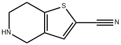 4,5,6,7-TETRAHYDROTHIENO[3,2-C]PYRIDINE-2-CARBONITRILE 化学構造式