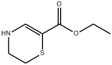 5,6-ジヒドロ-4H-1,4-チアジン-2-カルボン酸エチル 化学構造式