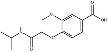 3-methoxy-4-[(propan-2-ylcarbamoyl)methoxy]benzoic acid|3-甲氧基-4-{[(丙烷-2-基)氨基羰基]甲氧基}苯甲酸