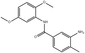 3-amino-N-(2,5-dimethoxyphenyl)-4-methylbenzamide Struktur