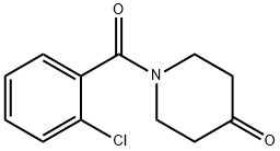 1-(2-氯苯甲酰)哌啶-4-酮 结构式