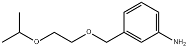 3-{[2-(丙烷-2-氧基)乙氧基]甲基}苯胺, 1016711-52-6, 结构式
