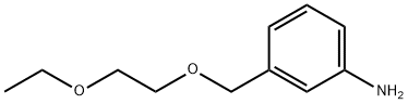 3-[(2-ethoxyethoxy)methyl]aniline Structure