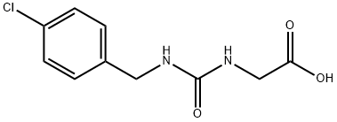 2-({[(4-chlorophenyl)methyl]carbamoyl}amino)acetic acid 结构式