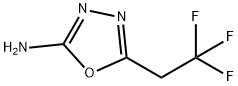 5-(2,2,2-三氟乙基)-1,3,4-噁二唑-2-胺,1016735-53-7,结构式