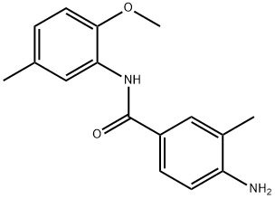 4-amino-N-(2-methoxy-5-methylphenyl)-3-methylbenzamide 结构式