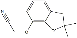 (2,2-Dimethyl-2,3-dihydro-benzofuran-7-yloxy)-acetonitrile 结构式