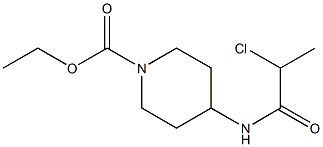 ethyl 4-(2-chloropropanamido)piperidine-1-carboxylate Structure