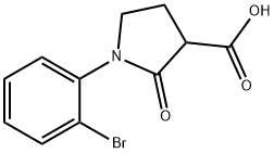 1-(2-bromophenyl)-2-oxopyrrolidine-3-carboxylic acid Struktur