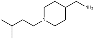 [1-(3-methylbutyl)piperidin-4-yl]methanamine 化学構造式