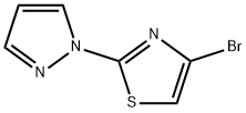 4-Bromo-2-(1H-pyrazol-1-yl)thiazole Struktur