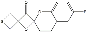 Sulfur, [2-(6-fluoro-3,4-dihydro-2H-1-benzopyran-2-yl)-2-oxoethylidene]dimethyloxo-,1017878-51-1,结构式