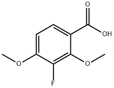 Benzoic acid, 3-fluoro-2,4-dimethoxy- Structure