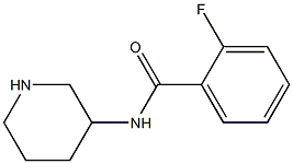 2-fluoro-N-(piperidin-3-yl)benzamide 结构式