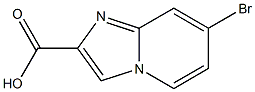 7-bromoimidazo[1,2-a]pyridine-2-carboxylicacid Struktur