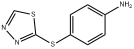 4-(1,3,4-thiadiazol-2-ylsulfanyl)aniline 化学構造式