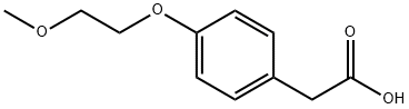 2-[4-(2-methoxyethoxy)phenyl]acetic acid 化学構造式