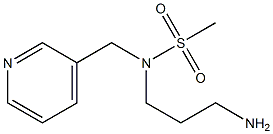 N-(3-aminopropyl)-N-(pyridin-3-ylmethyl)methanesulfonamide Struktur