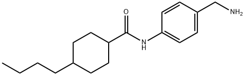 N-[4-(aminomethyl)phenyl]-4-butylcyclohexane-1-carboxamide Structure