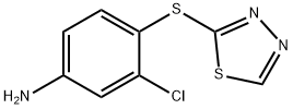 3-chloro-4-(1,3,4-thiadiazol-2-ylsulfanyl)aniline Structure