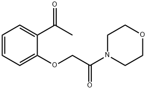 2-(2-acetylphenoxy)-1-(morpholin-4-yl)ethan-1-one Struktur