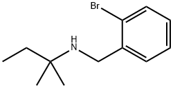 [(2-bromophenyl)methyl](2-methylbutan-2-yl)amine Structure