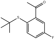 1-[2-(tert-butylsulfanyl)-5-fluorophenyl]ethan-1-one,1019480-19-3,结构式