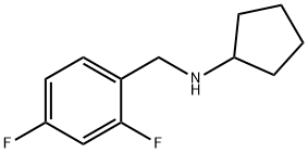 N-[(2,4-二氟苯基)甲基]环戊胺,1019481-58-3,结构式