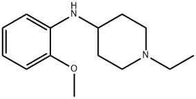 1-ethyl-N-(2-methoxyphenyl)piperidin-4-amine Struktur