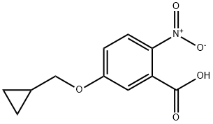 5-(环丙甲氧基)-2-硝基苯甲酸,1019619-67-0,结构式