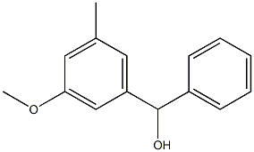 (3-methoxy-5-methylphenyl)(phenyl)methanol 结构式